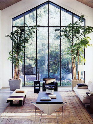 现代简约风格时尚客厅沙发窗户图片