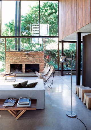 现代简约风格奢华客厅沙发窗户效果图
