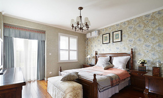 美式风格复式温馨卧室装修