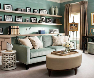 宜家风格绿色客厅宜家沙发效果图