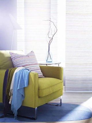 宜家风格紫色客厅宜家沙发效果图