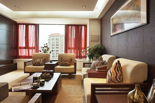 中式风格舒适客厅装修效果图