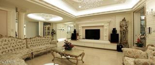 法式风格大户型古典客厅设计图