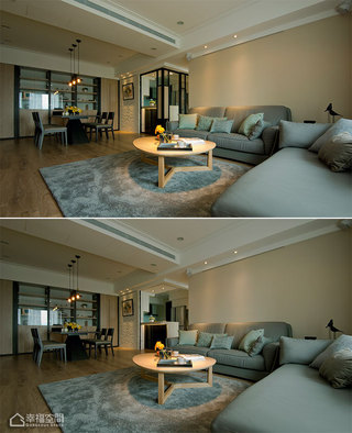 现代简约风格公寓温馨沙发背景墙设计