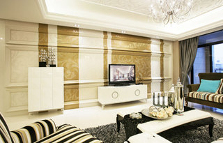 欧式风格欧式客厅欧式电视背景墙效果图