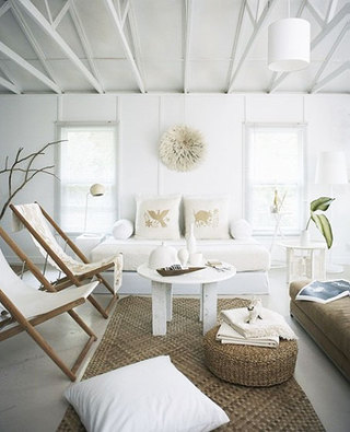 地中海风格舒适白色客厅装修图片