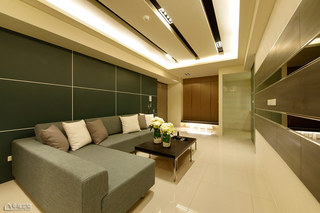 现代简约风格公寓实用客厅设计图