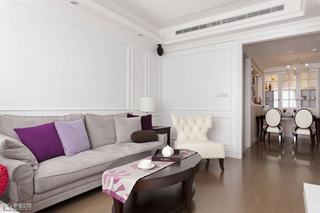 美式风格公寓浪漫沙发背景墙装修效果图