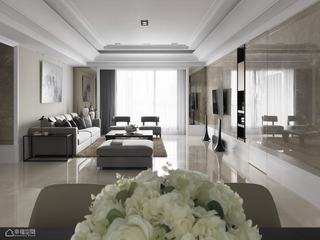 英伦风格公寓古典客厅设计图