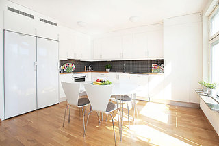 现代简约风格时尚白色厨房橱柜设计