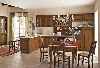 欧式风格古典褐色厨房设计图