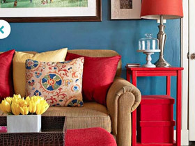 让家变得有声有色 5个彩色沙发墙推荐