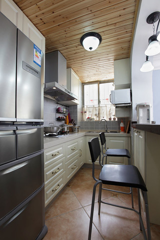 地中海风格简洁白色厨房橱柜订做