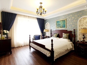 豪华卧室床怀味经典古典风情