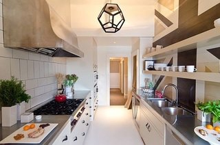 宜家风格舒适灰色厨房橱柜设计