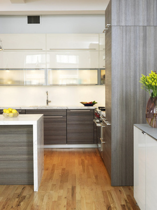 美式风格大气灰色厨房橱柜设计图纸