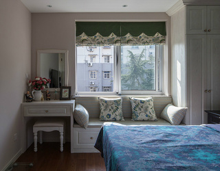 简约风格简洁米色卧室飘窗设计图