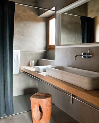 简约风格简洁灰色卫生间洗手台图片