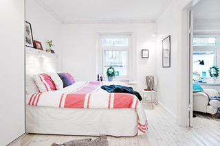 北欧风格简洁卧室效果图