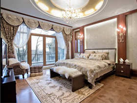 古典时尚的罗曼蒂克卧室