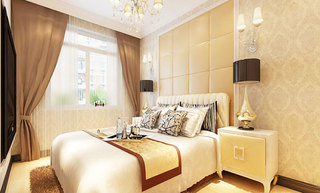 欧式风格奢华卧室床效果图