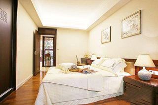 中式风格大气卧室卧室背景墙设计