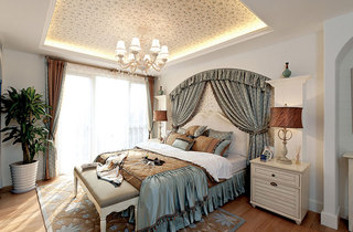 地中海风格浪漫卧室吊顶设计图