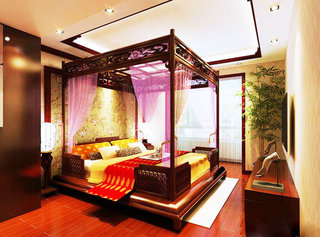 中式风格大气卧室装修效果图