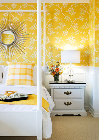 简约风格小清新黄色卧室改造