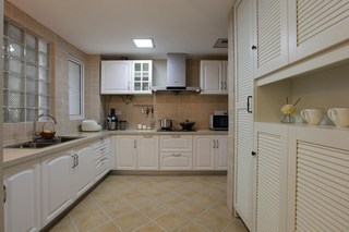 美式风格二居室小清新90平米厨房装潢
