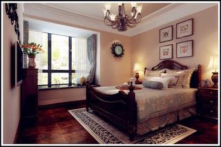 中式风格舒适卧室飘窗装修图片