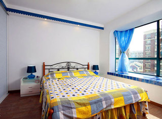 地中海风格舒适卧室飘窗设计图纸