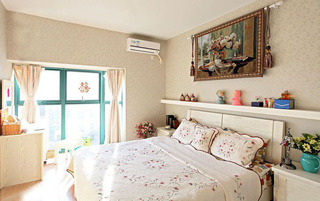 地中海风格浪漫卧室飘窗设计