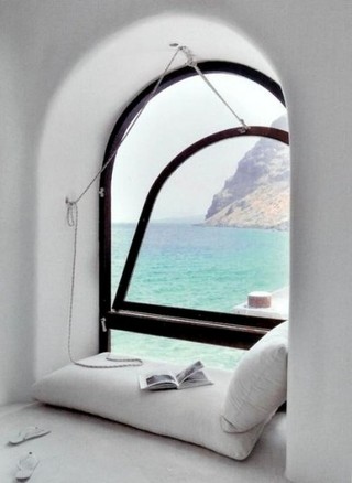 地中海风格舒适飘窗设计图