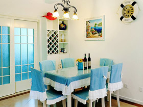 浪漫桌布点缀 12款地中海餐厅设计