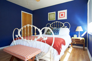 地中海风格简洁卧室照片墙效果图