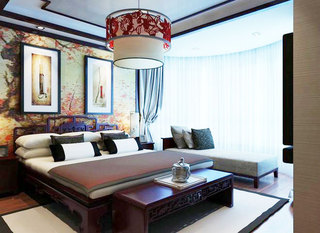 中式风格大气卧室装修图片