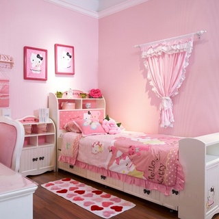 田园风格可爱粉色儿童房装潢