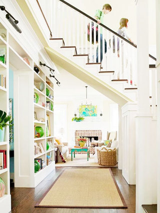 宜家风格实用书房楼梯装修效果图
