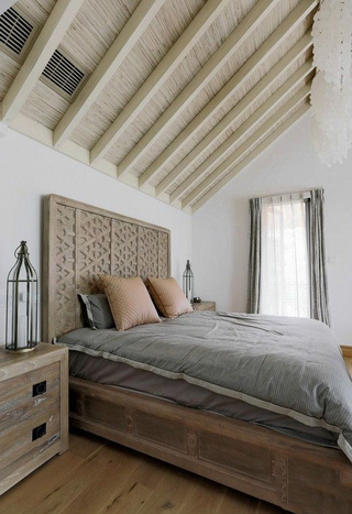 欧式风格卧室实木床效果图