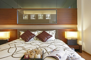 中式风格时尚卧室效果图