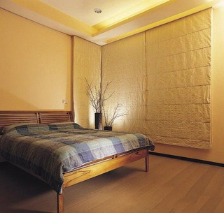 中式风格大气实木床效果图