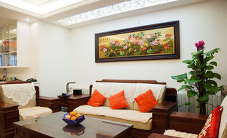 中式风格古典客厅沙发沙发效果图