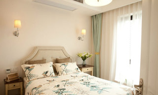美式风格温馨15-20万80平米卧室装修图片