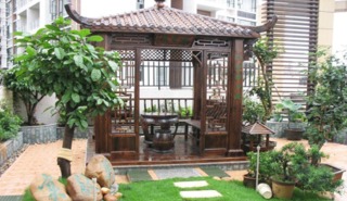 中式风格大气花园设计