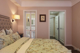 美式风格两室一厅120平米卧室婚房家装图