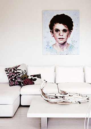 北欧风格米色沙发图片