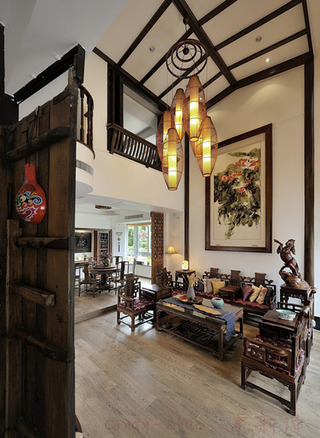中式风格别墅稳重客厅装修