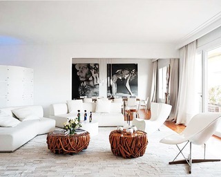 欧式风格黑白沙发背景墙设计图纸