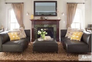 交换空间欧式田园风格客厅沙发背景墙装修效果图装修图片